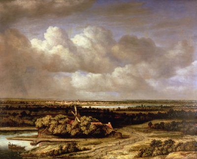 Un ampio paesaggio con un mulino a vento, 1655 da Phillips de Koninck